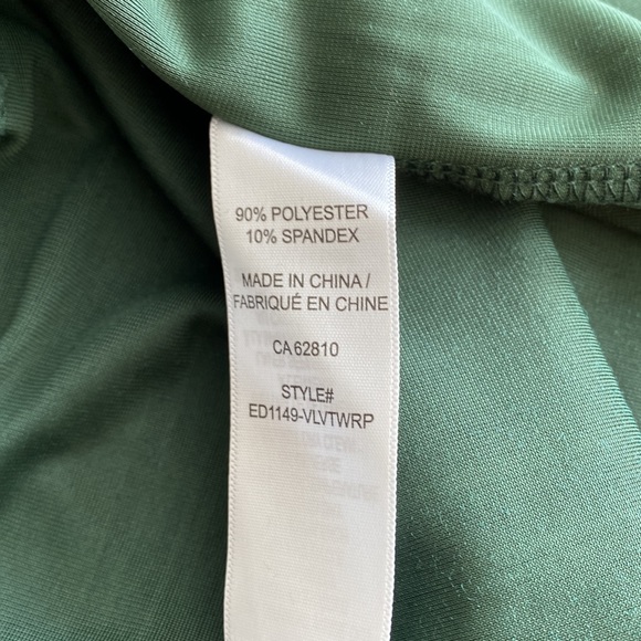 Ricki’s Deep Green Faux Wrap Dress - Picture 11 of 11